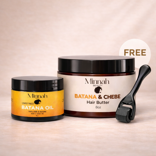 Batana Growth Bundle (Hair Butter + Batana Oil + FREE Scalp Roller)